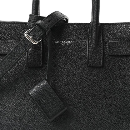 Saint Laurent Grained Calfskin Nano Sac De Jour Black 7 of 9