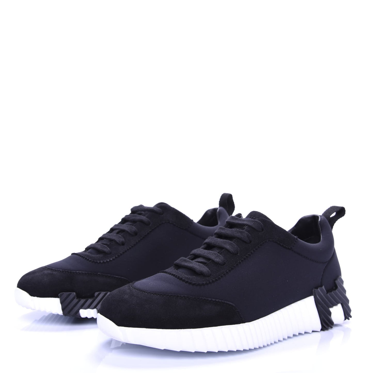 Technical Jersey Suede Goatskin Bouncing Sneakers 36