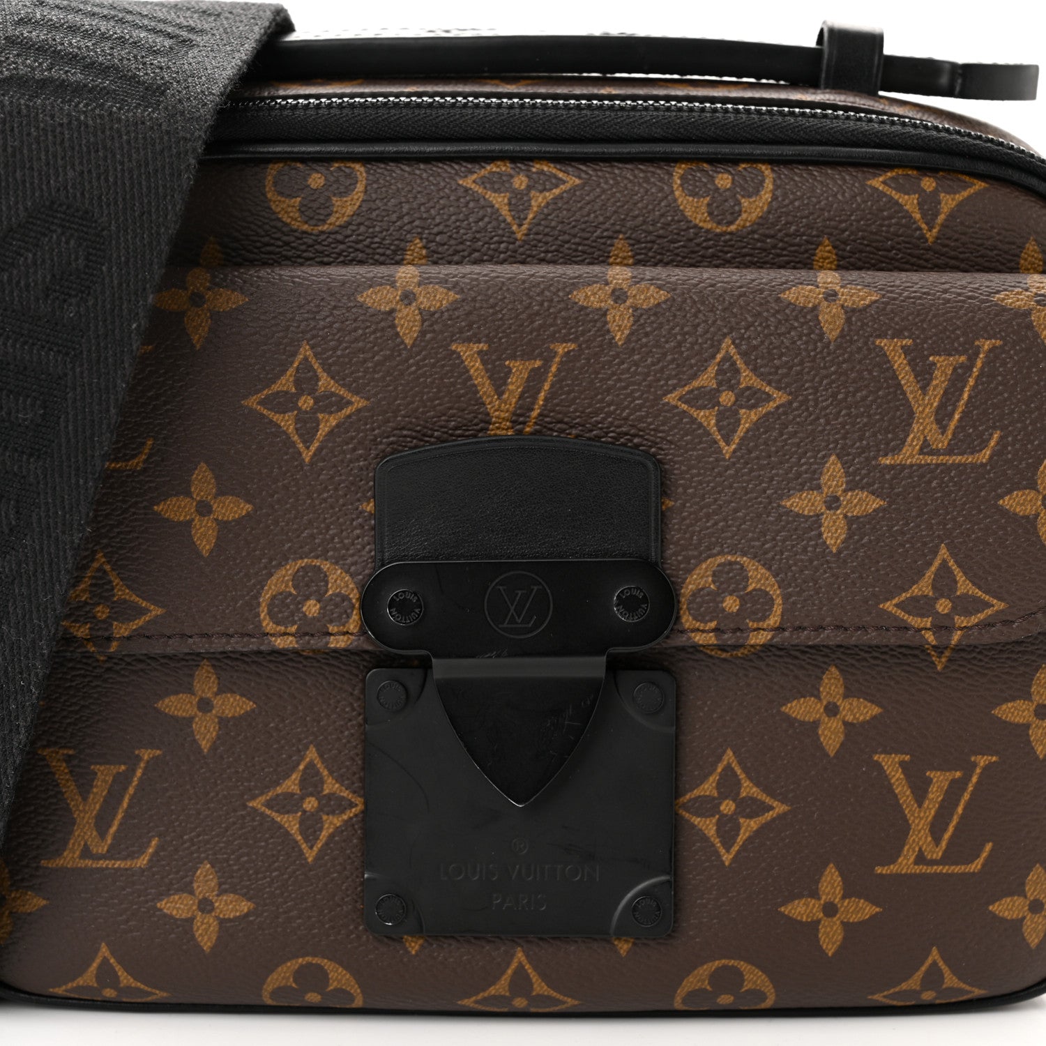 Louis Vuitton Monogram Macassar S Lock Messenger 8 of 10