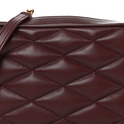 Saint Laurent Lambskin Quilted Mini Camera Bag Rouge Cabernet 8 of 10
