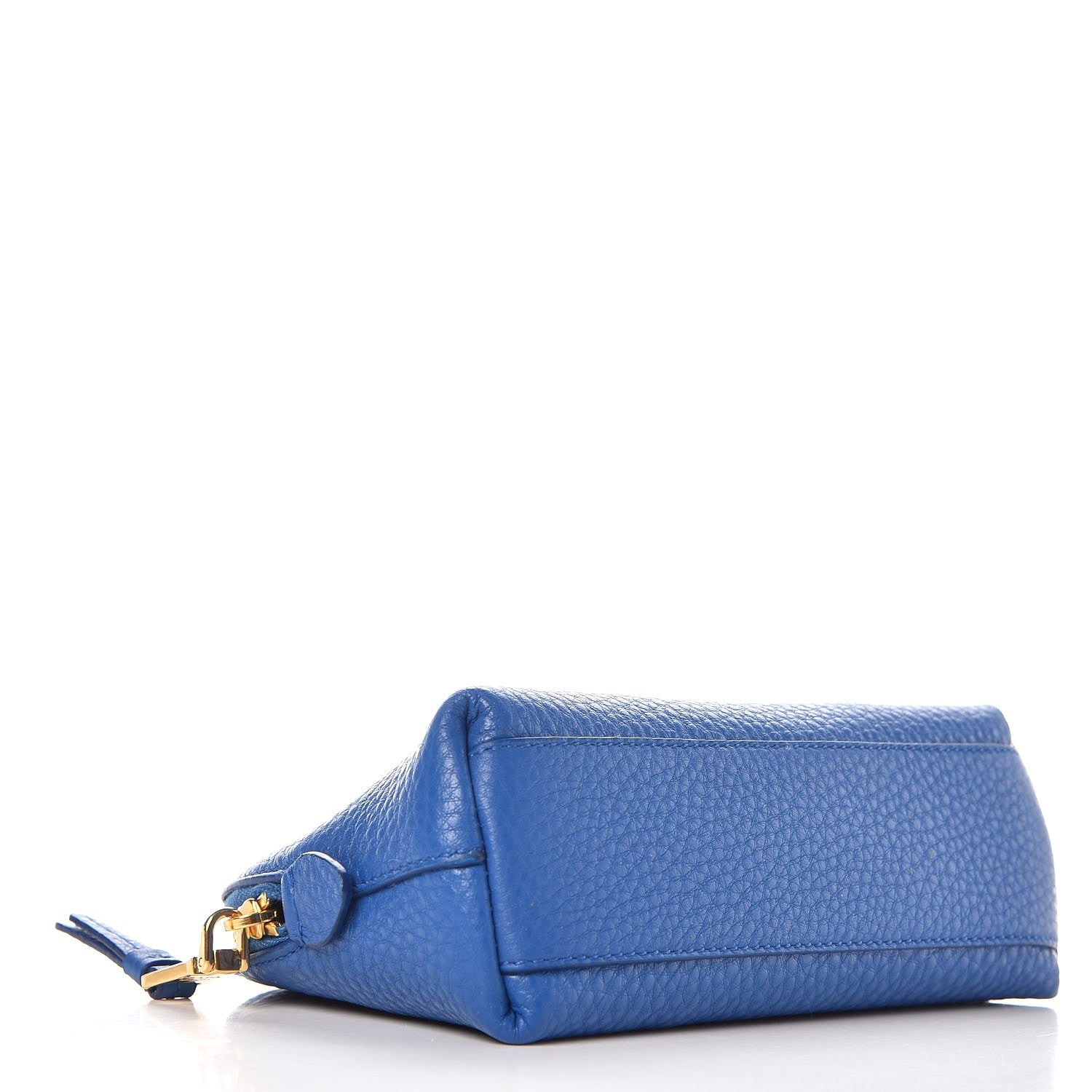 Prada Vitello Daino Cosmetic Pouch Azzurro 4 of 7