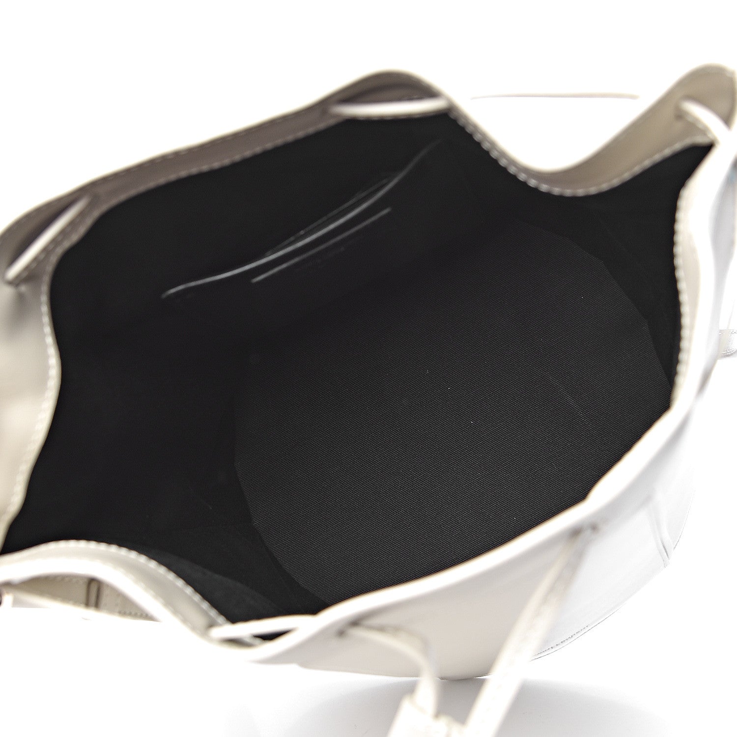 Saint Laurent Smooth Calfskin Medium Talitha Bucket Bag Vintage White 5 of 11