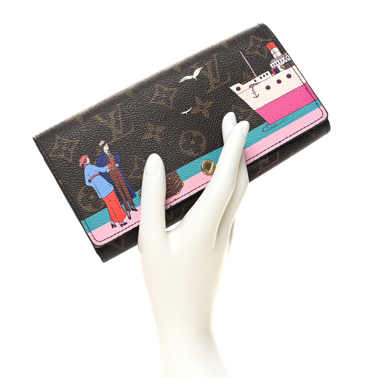 Monogram 2016 Christmas Animation Sarah Wallet Rose Ballerine