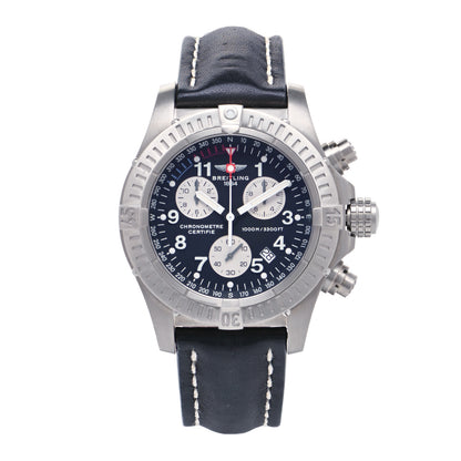 Breitling Titanium Calfskin 44mm Avenger Chronograph Automatic Watch Black E7336009 1 of 5