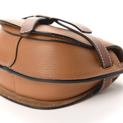 Loewe Grained Calfskin Mini Gate Crossbody Bag Caramel Pecan 7 of 10
