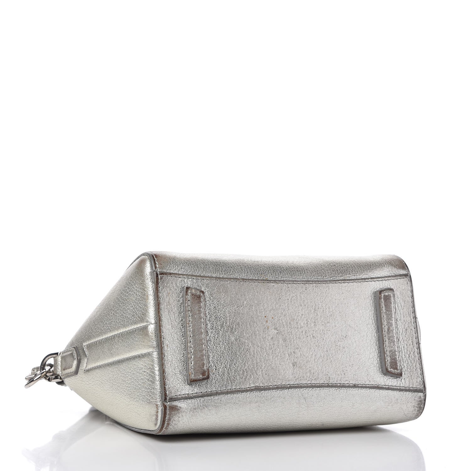 Givenchy Metallic Sugar Goatskin Mini Antigona Silver 4 of 12
