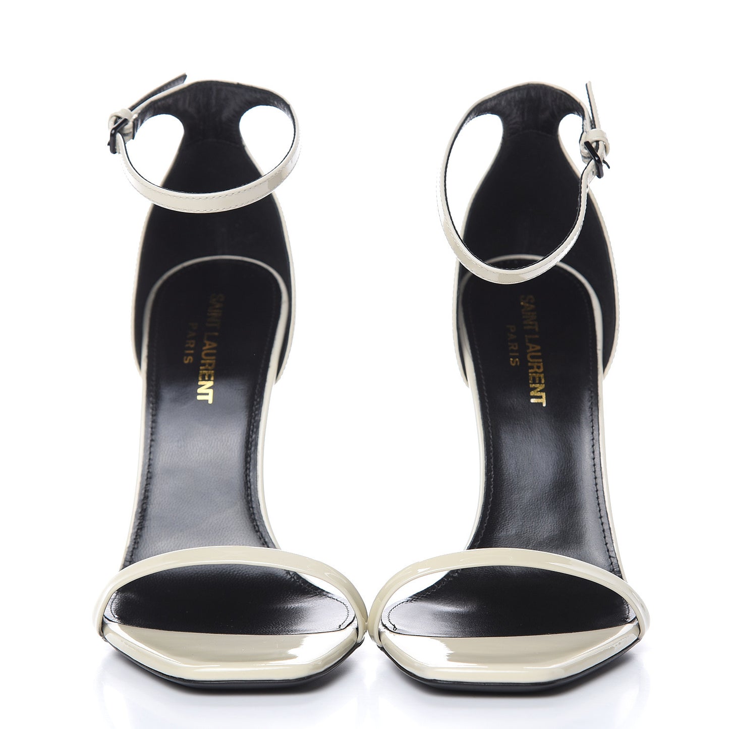 Patent Calfskin Opyum Sandals 38 Neutro