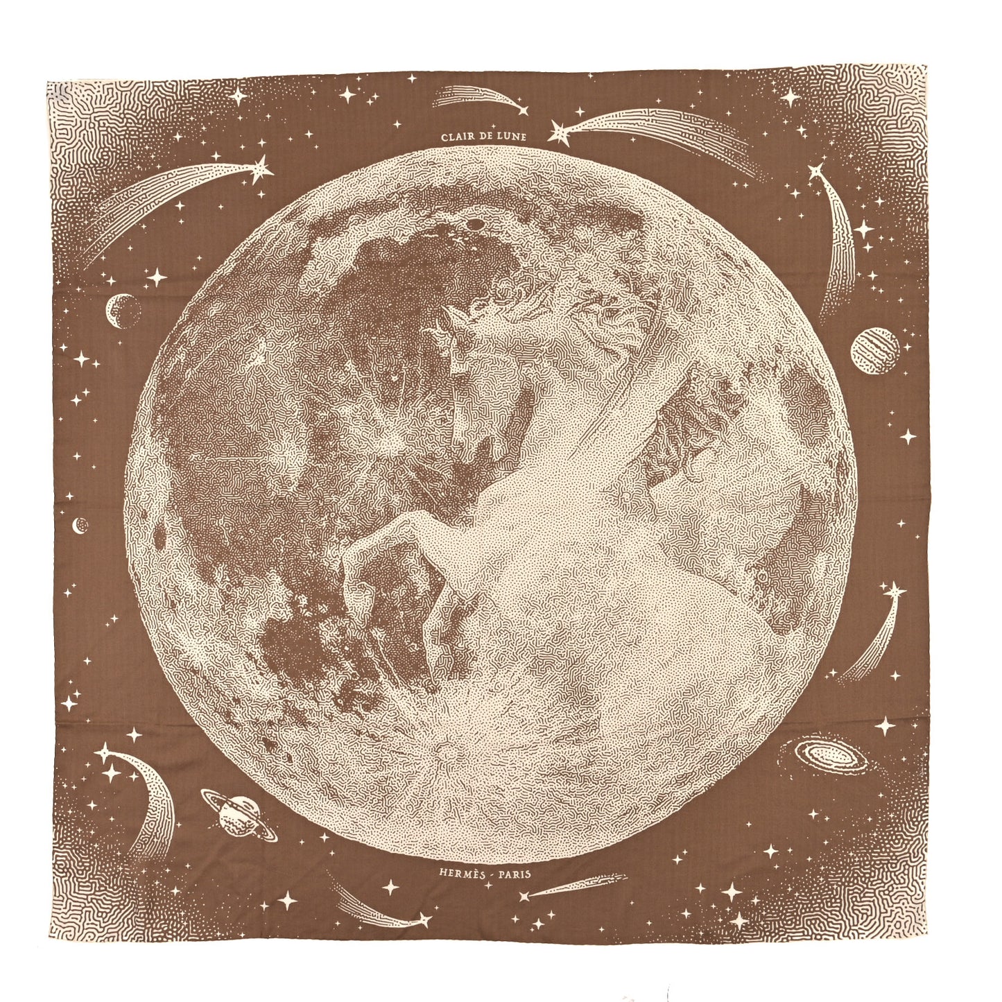 Silk Cashmere Clair De Lune Shawl 140 Camel White