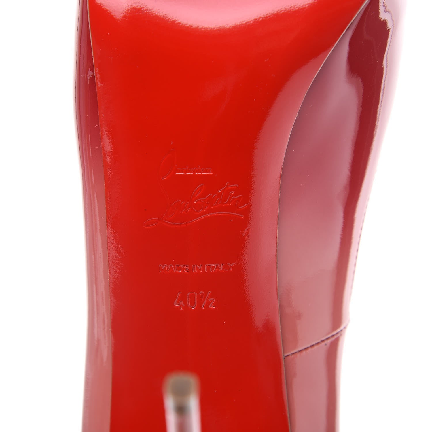 Christian Louboutin Patent Degrade New Very Prive 120 Pumps 40.5 Carmin Ronsard 6 of 11