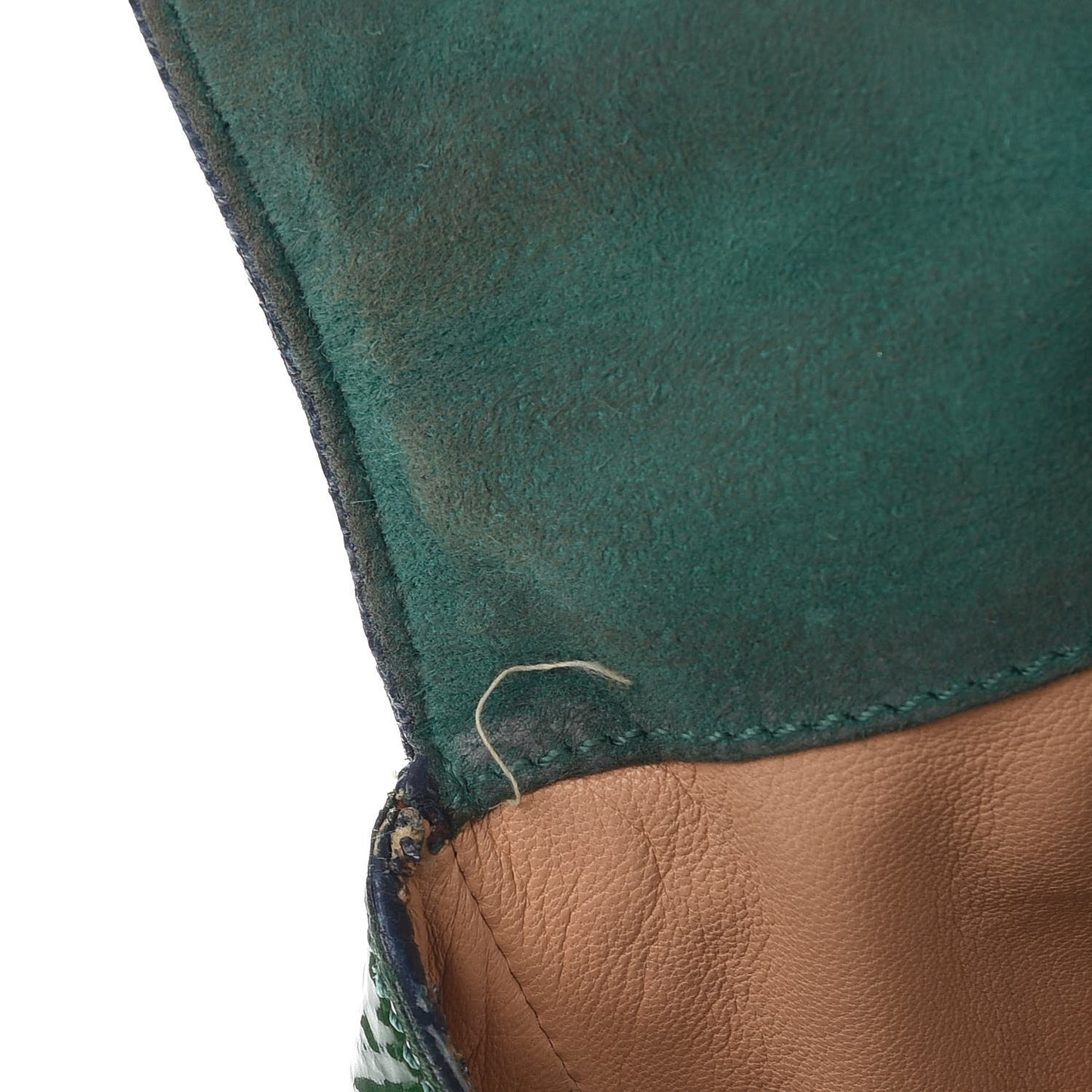 Patent Calfskin Small Elsie Shoulder Bag Green