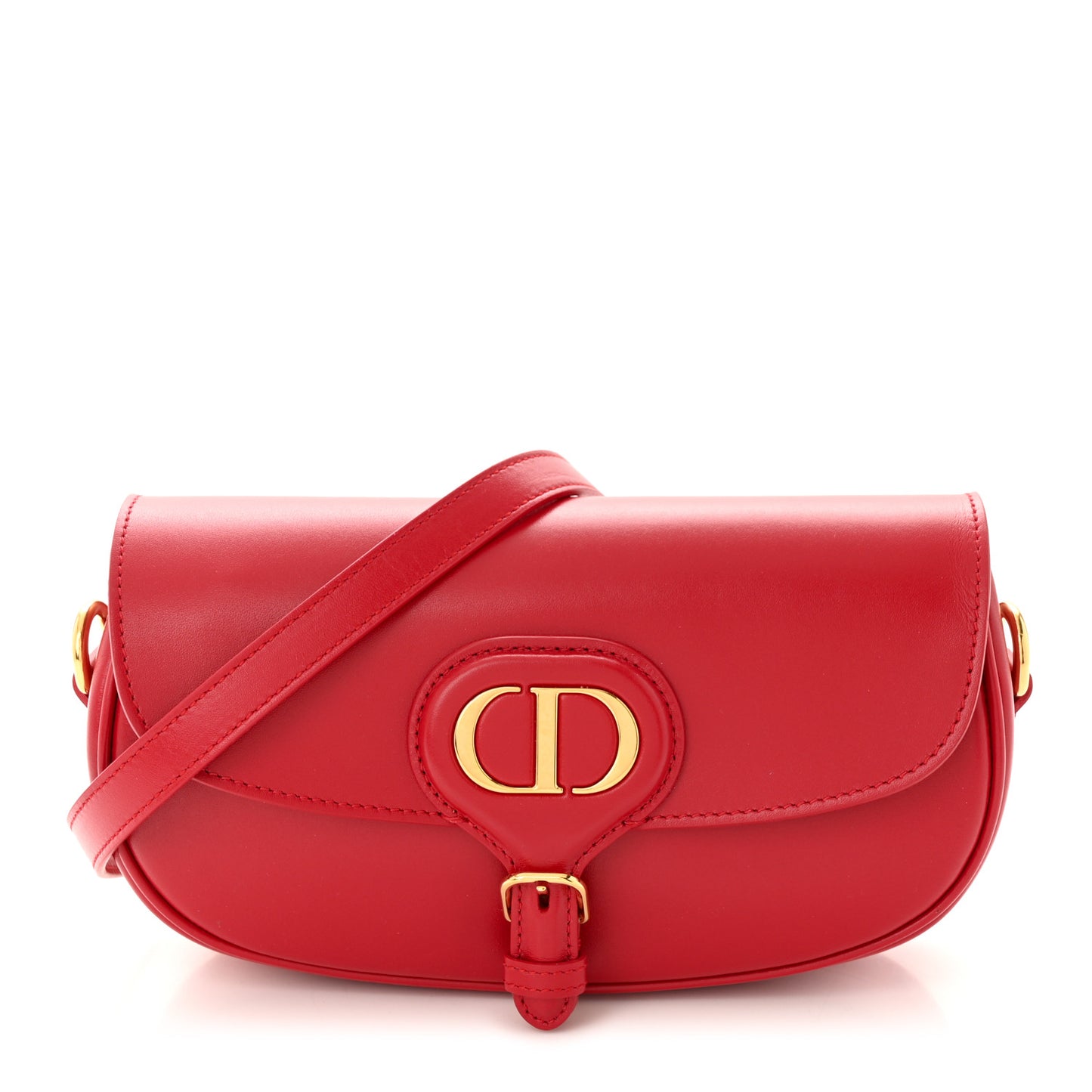 Box Calfskin East West Bobby Bag Flame Scarlett