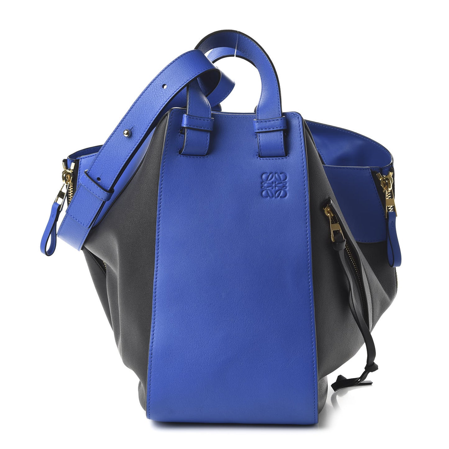Calfskin Large Hammock Shoulder Bag Electric Blue