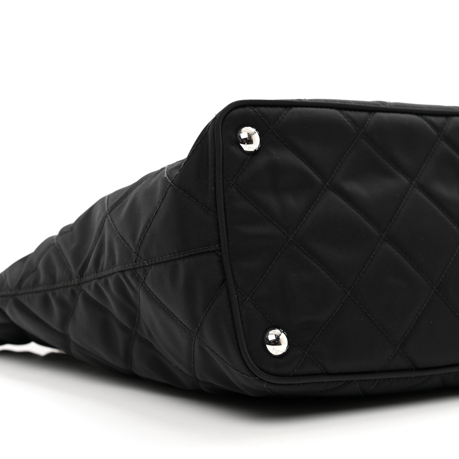 Prada Nylon Tessuto Impuntu Quilted Tote Black 8 of 9