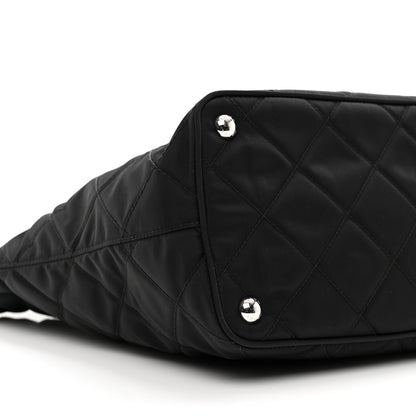Prada Nylon Tessuto Impuntu Quilted Tote Black 8 of 9