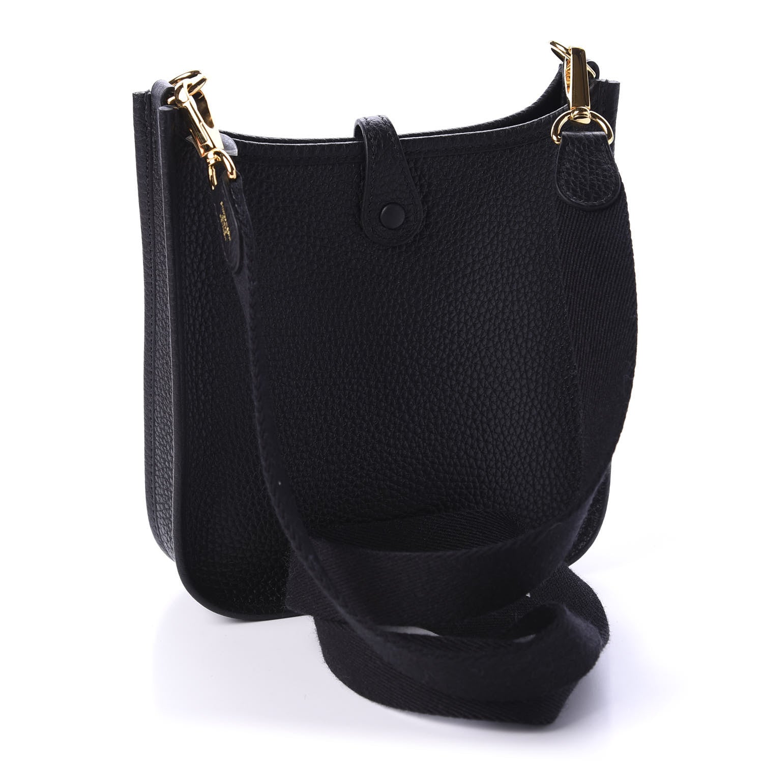 Hermes Taurillon Clemence Evelyne TPM Black 3 of 10