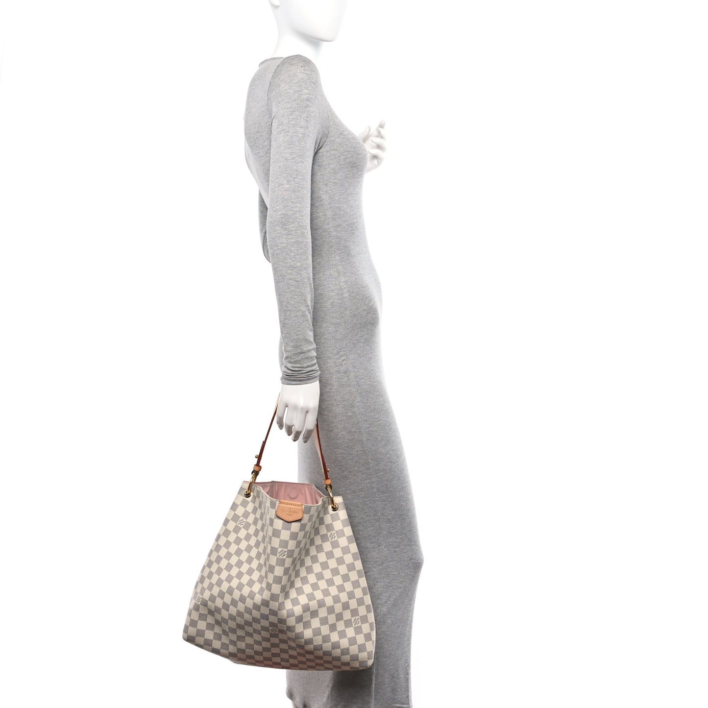 Damier Azur Graceful MM Rose Ballerine