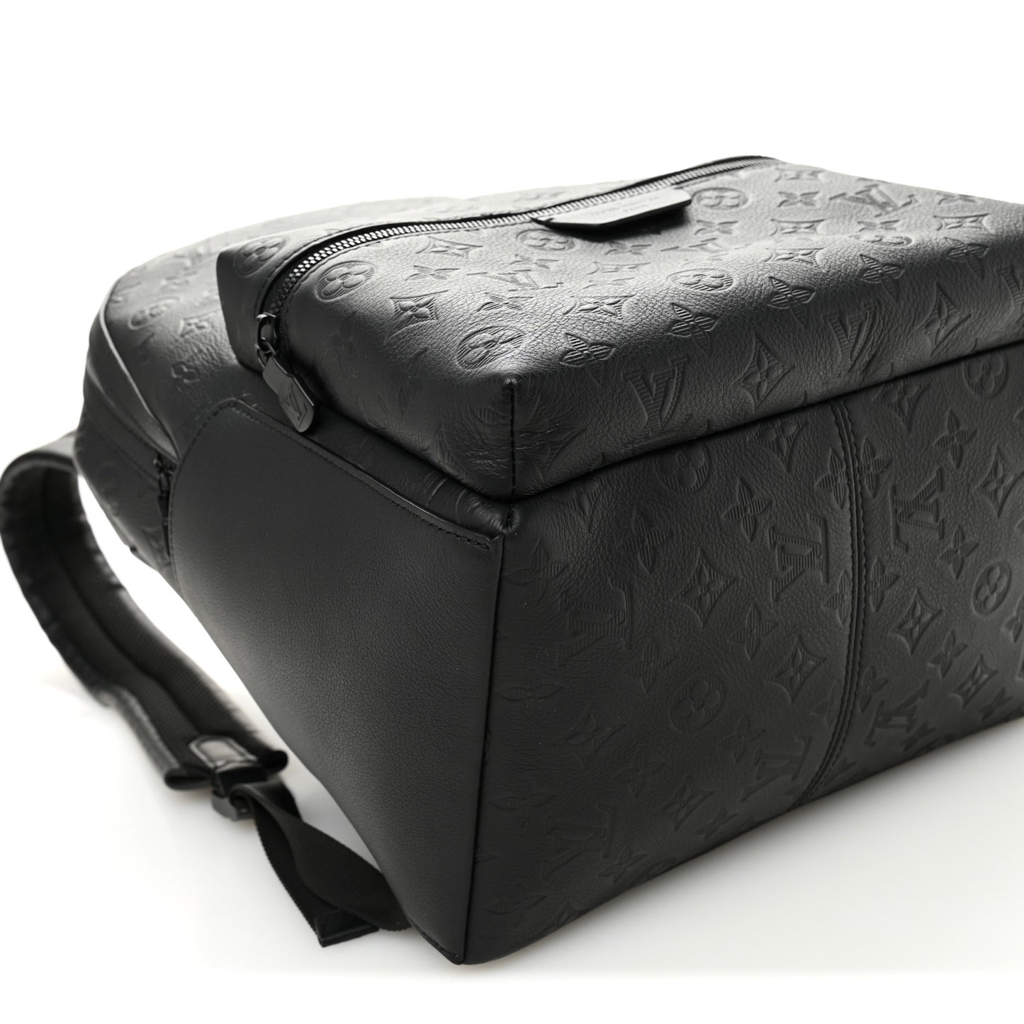 Calfskin Monogram Shadow Discovery Backpack  Black