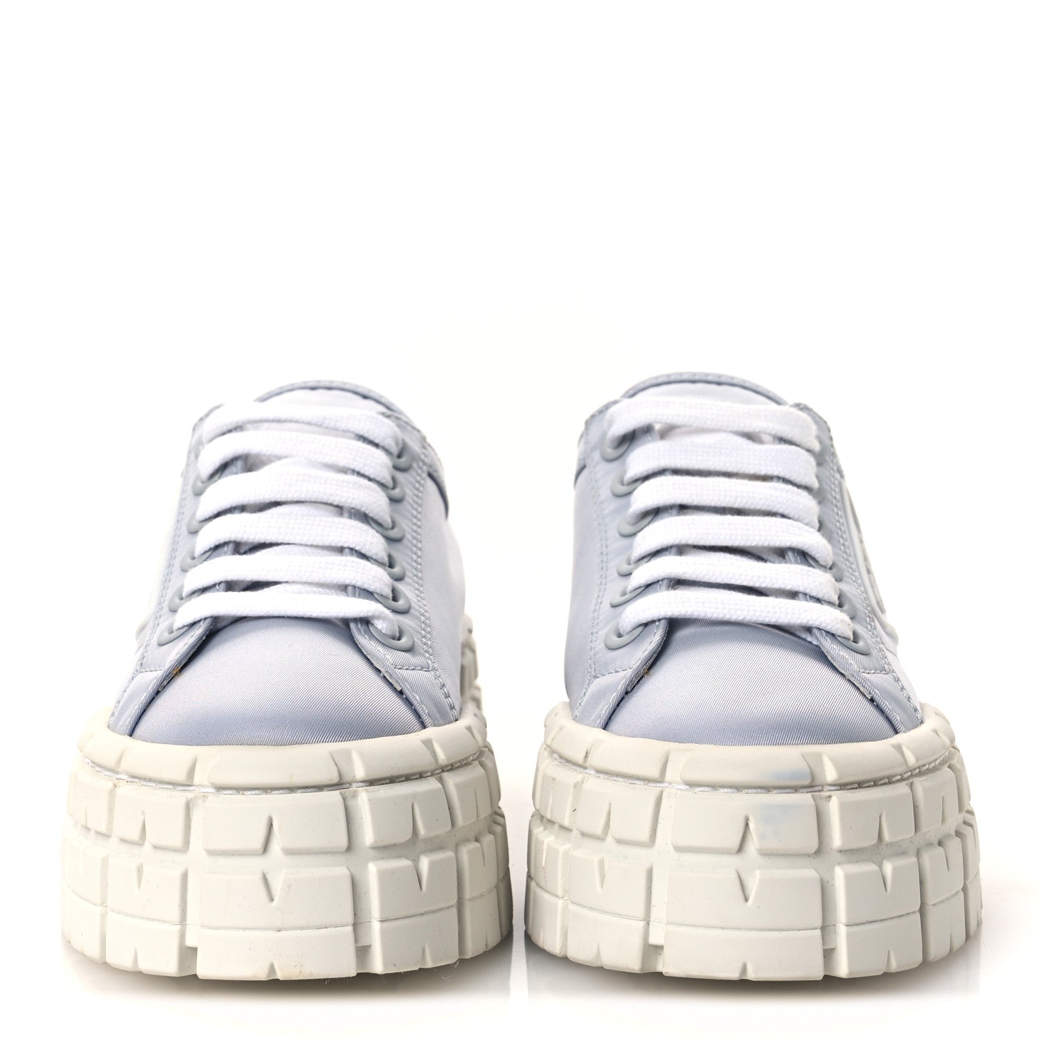 Prada Re-Nylon Gabardine Triangle Logo Double Wheel 50mm Sneakers 38 Cielo 3 of 12