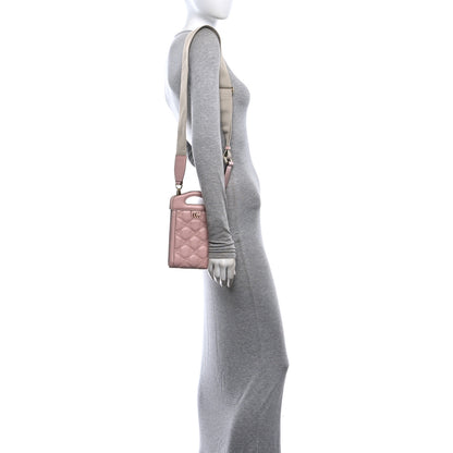 Gucci Calfskin GG Matelasse Mini Top Slip Handle Crossbody Bag Perfect Pink Natural 2 of 11