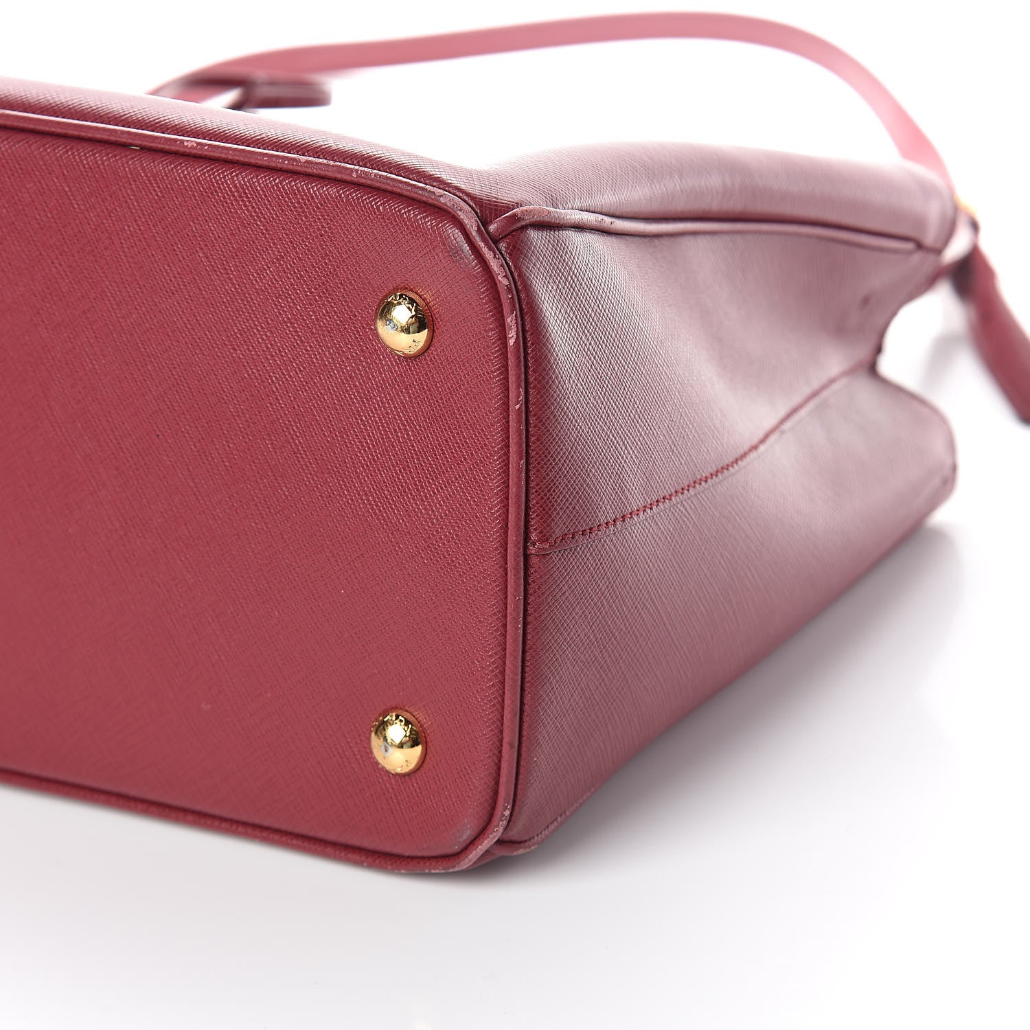 Prada Saffiano Medium Tote Cherry 11 of 13