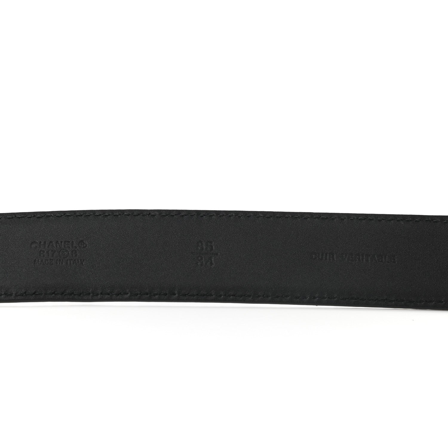 Chanel Lambskin CC Belt 85 34 Black 6 of 9