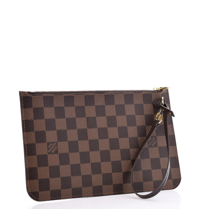 Louis Vuitton Damier Ebene Neverfull MM GM Pochette 3 of 7