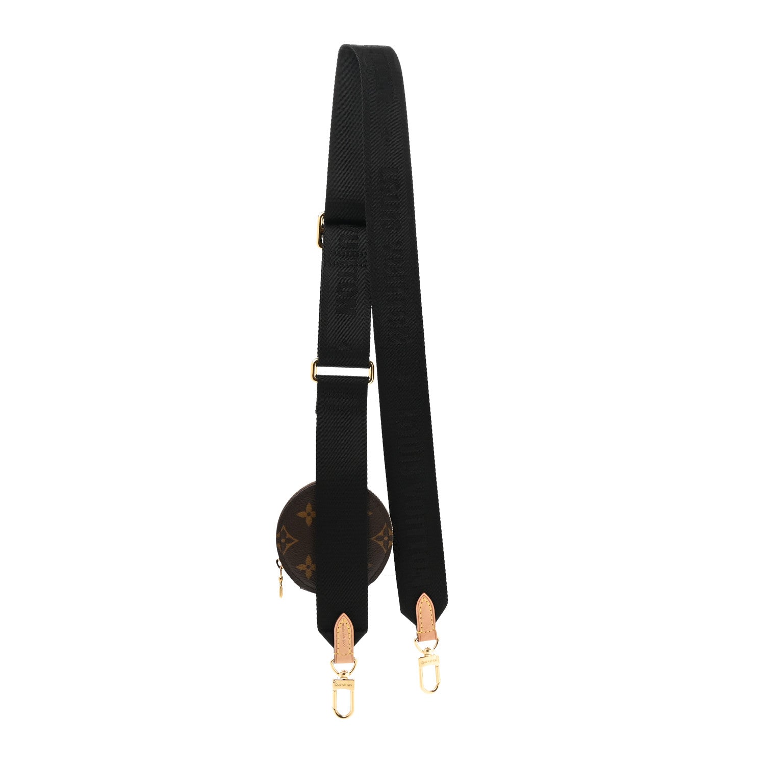 Louis Vuitton Nylon Monogram Strap with Coin Purse Black 2 of 5