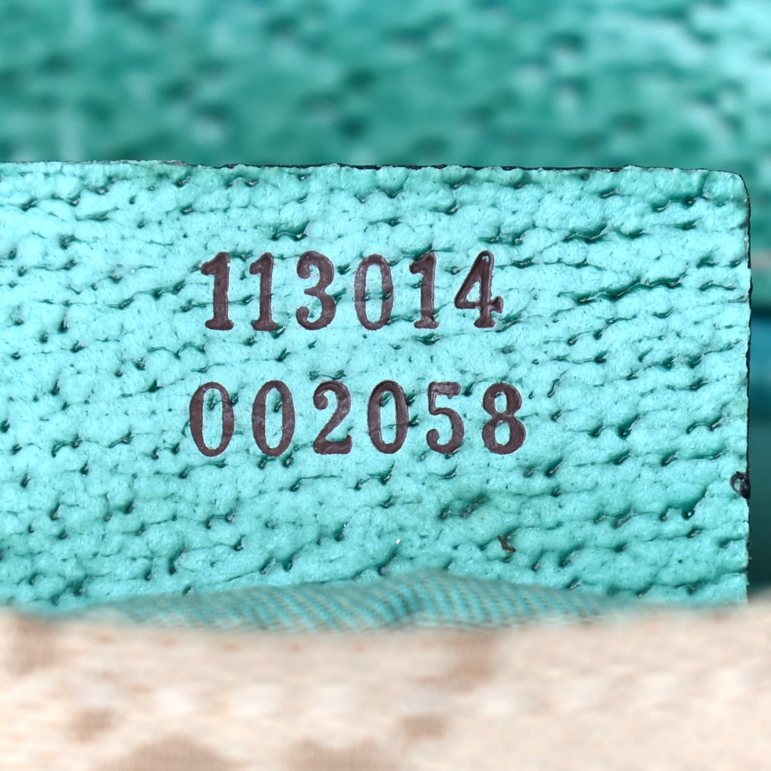 Gucci Monogram Satchel Bag Turquoise 7 of 10