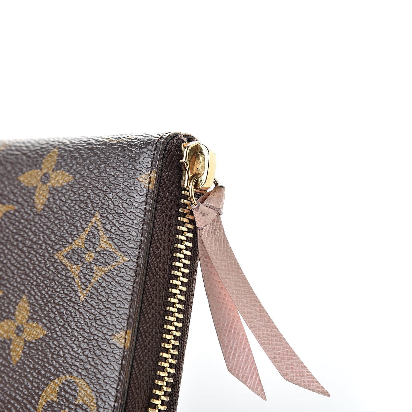 Monogram Clemence Wallet Rose Ballerine