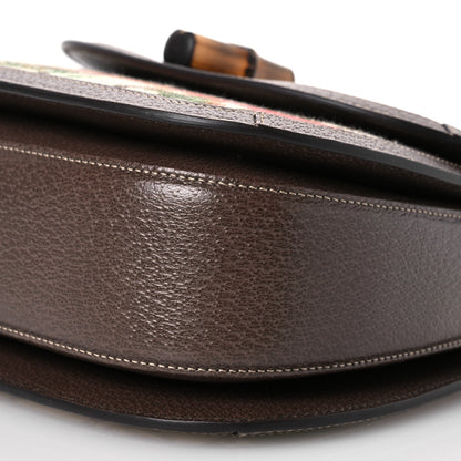 Gucci Canvas Calfskin 100 Centennial Music Medium Bamboo 1947 Top Handle Bag Multicolor 12 of 12