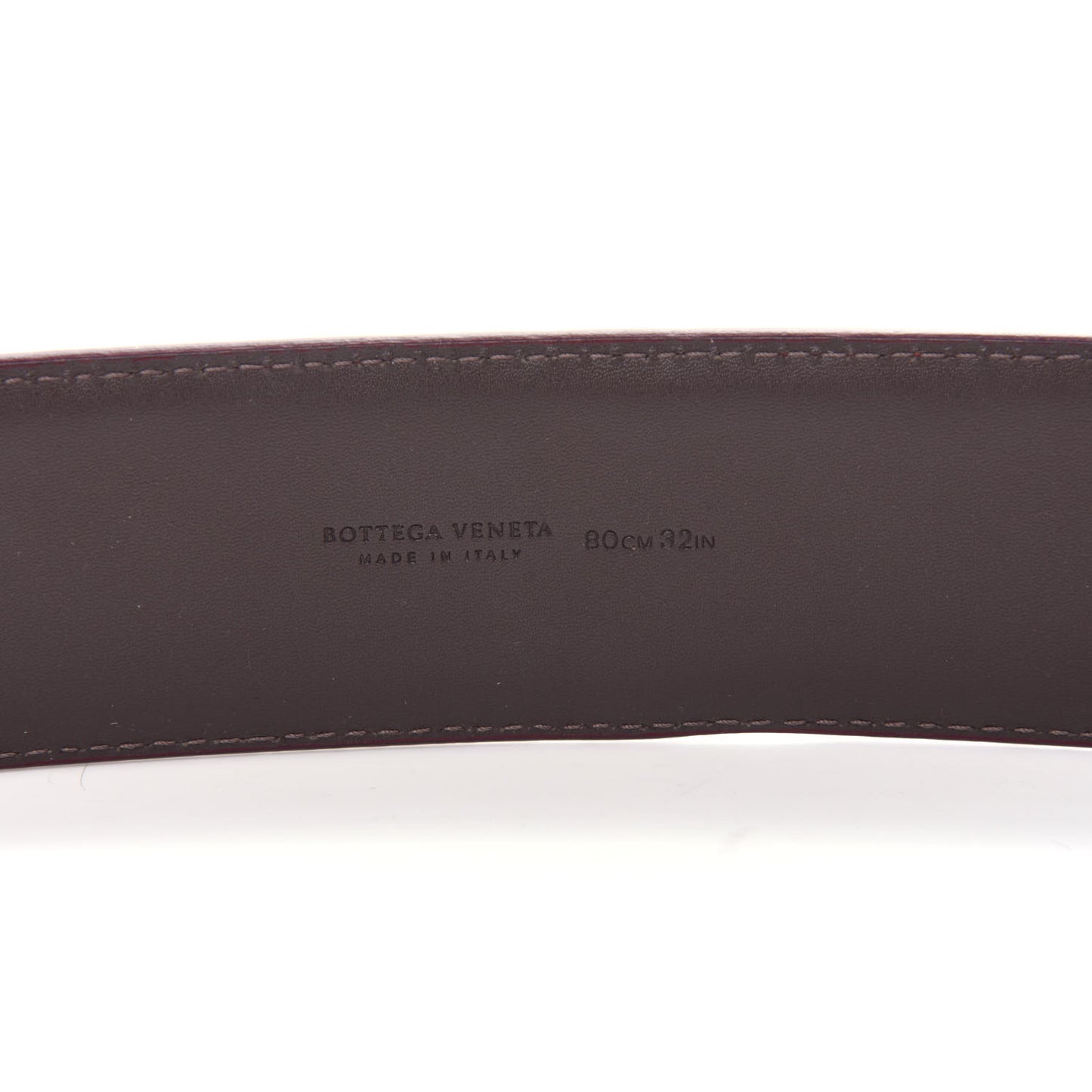 Nappa Intrecciato Belt 80 32 Burgundy Petal Pink