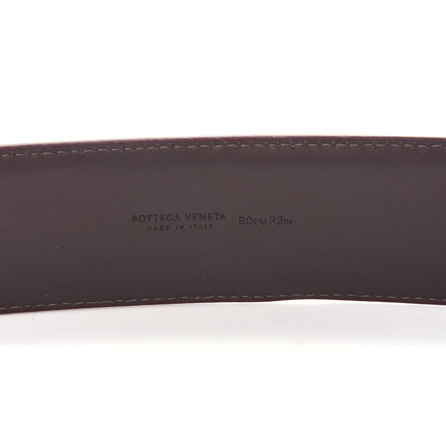 Bottega Veneta Nappa Intrecciato Belt 80 32 Burgundy Petal Pink 5 of 5