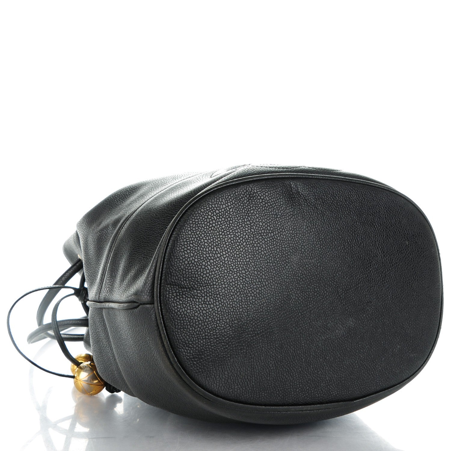 Chanel Caviar CC Drawstring Shoulder Bag Black 4 of 8