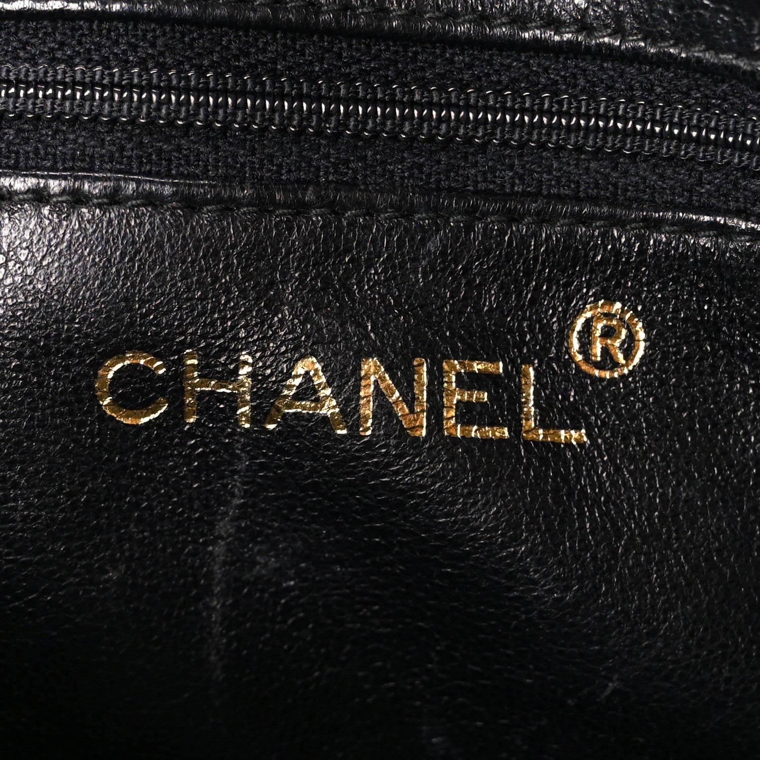 Chanel Lambskin Chevron Quilted Tassel Camera Case Black 6 of 11