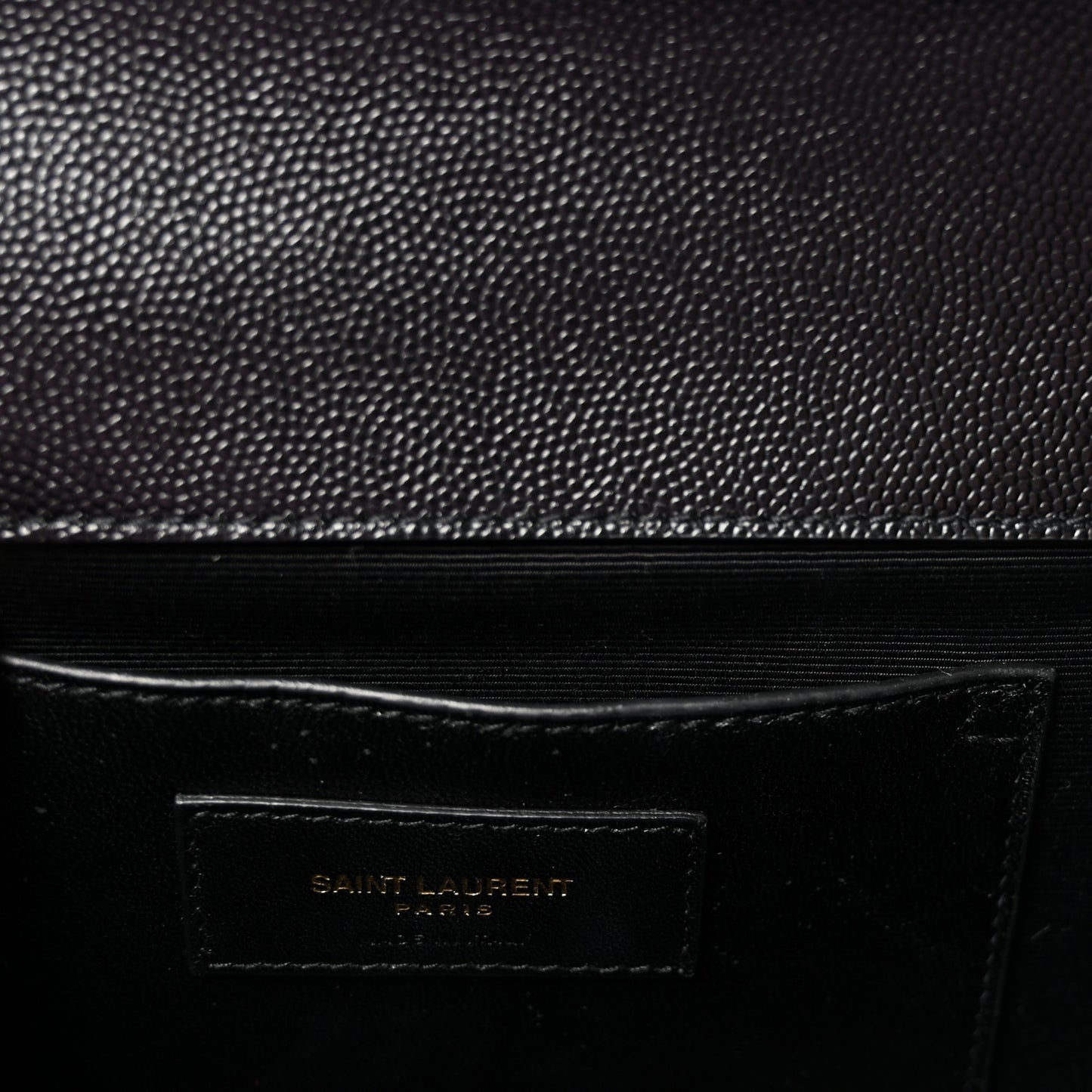 Grain De Poudre Medium Classic Monogram Kate Satchel Black