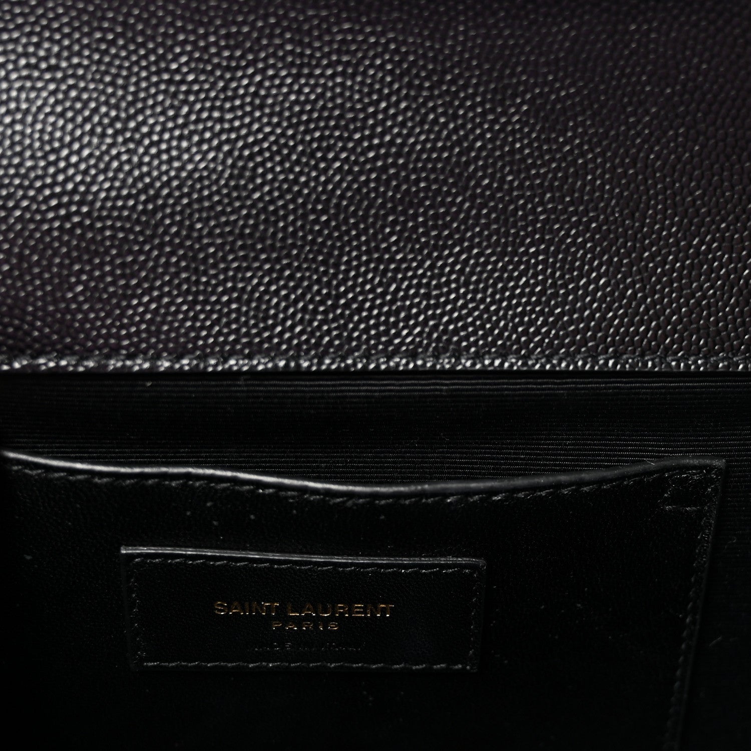 Saint Laurent Grain De Poudre Medium Classic Monogram Kate Satchel Black 6 of 9