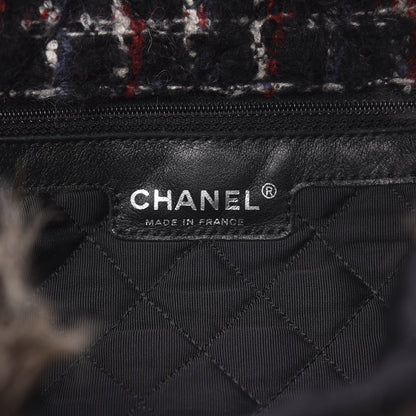 Chanel Tweed Arctic Fantasy Fur Flap Blue Red 6 of 10