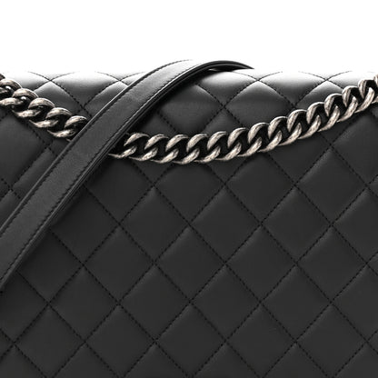 Chanel Lambskin Quilted Large Boy Flap Black 8 of 14