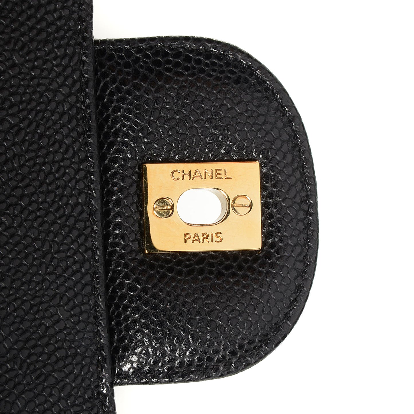 Caviar Quilted Maxi Double Flap Black