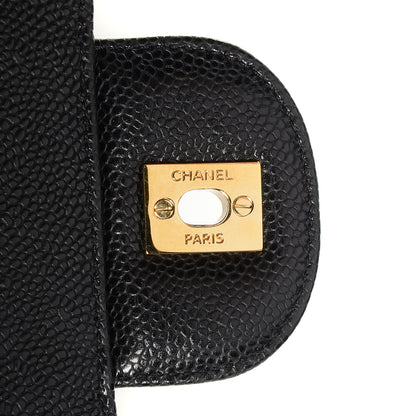 Chanel Caviar Quilted Maxi Double Flap Black 9 of 10