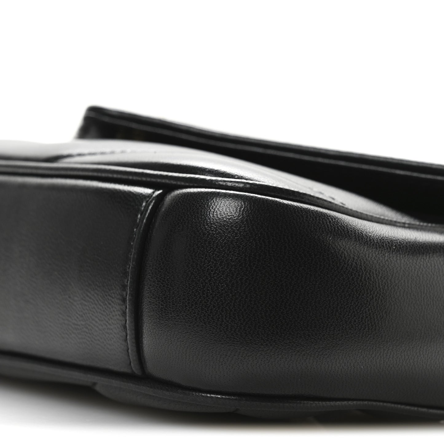Lambskin Chevron Quilted Mini Loulou Black