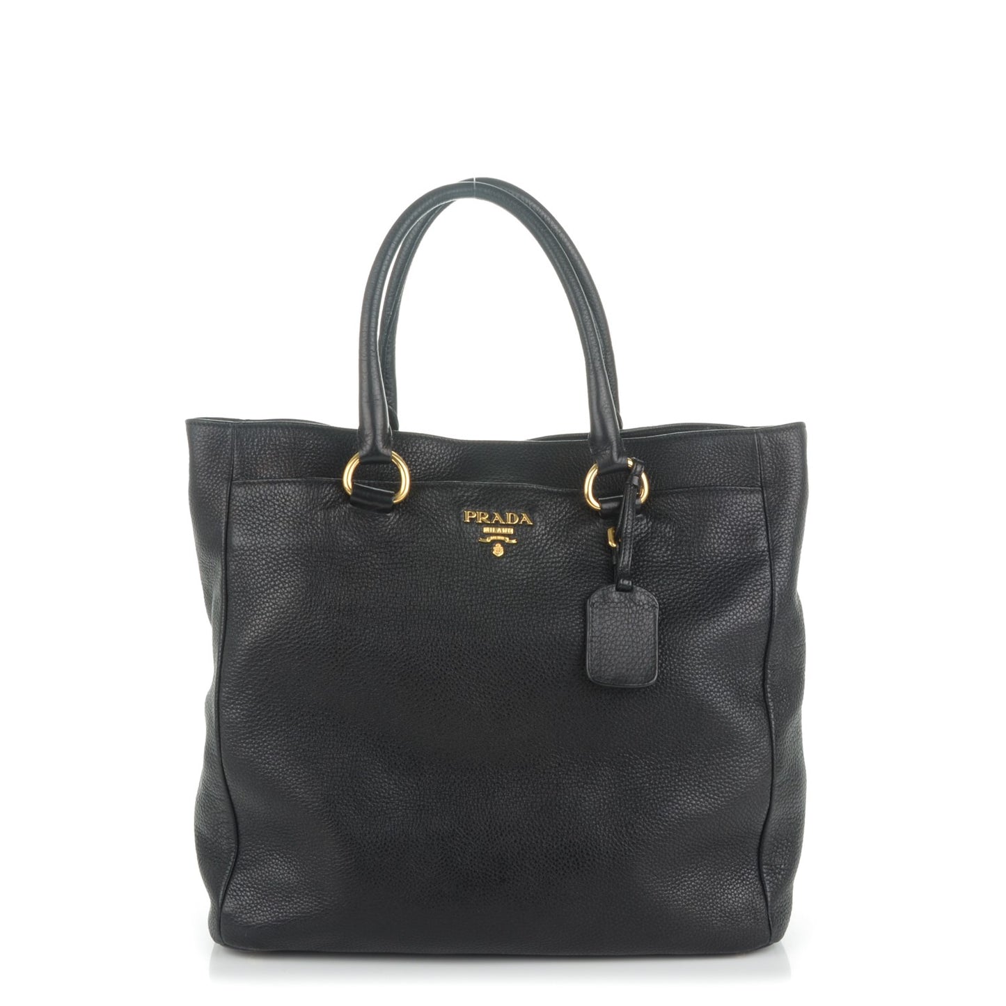Vitello Daino Tote Nero Black
