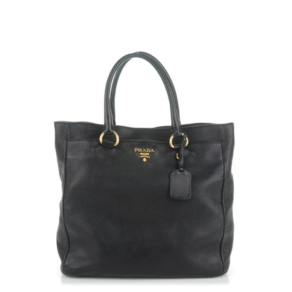 Prada Vitello Daino Tote Nero Black 1 of 8