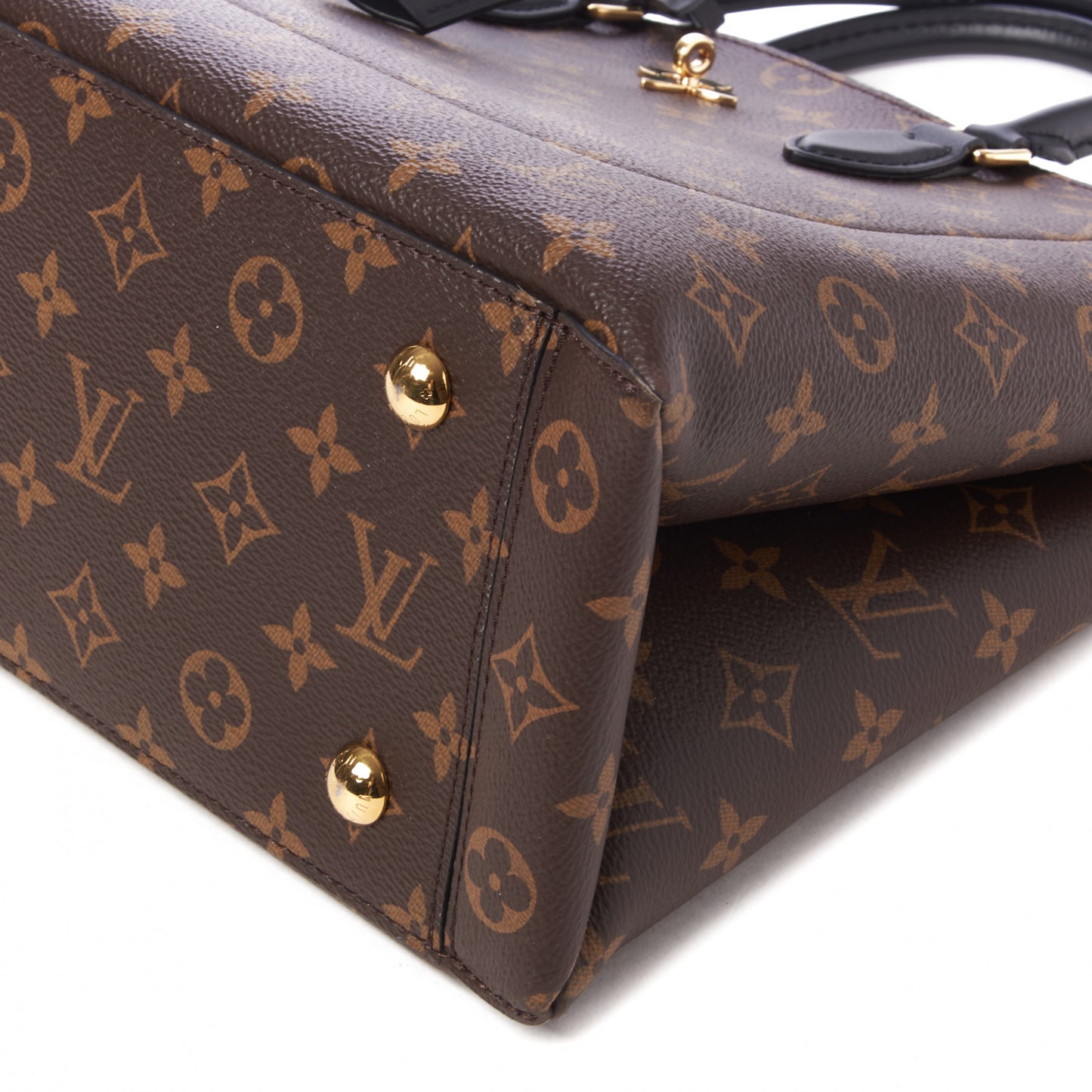 Monogram Flower Tote Black