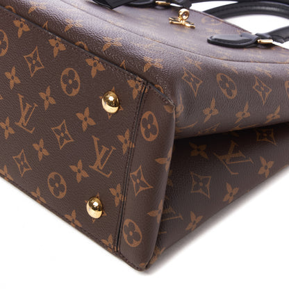 Louis Vuitton Monogram Flower Tote Black 4 of 8