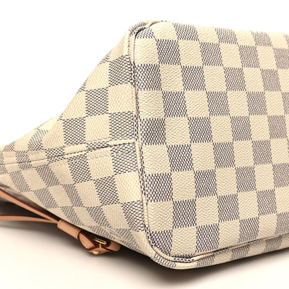 Louis Vuitton Damier Azur Neo Neverfull MM Rose Ballerine 10 of 11