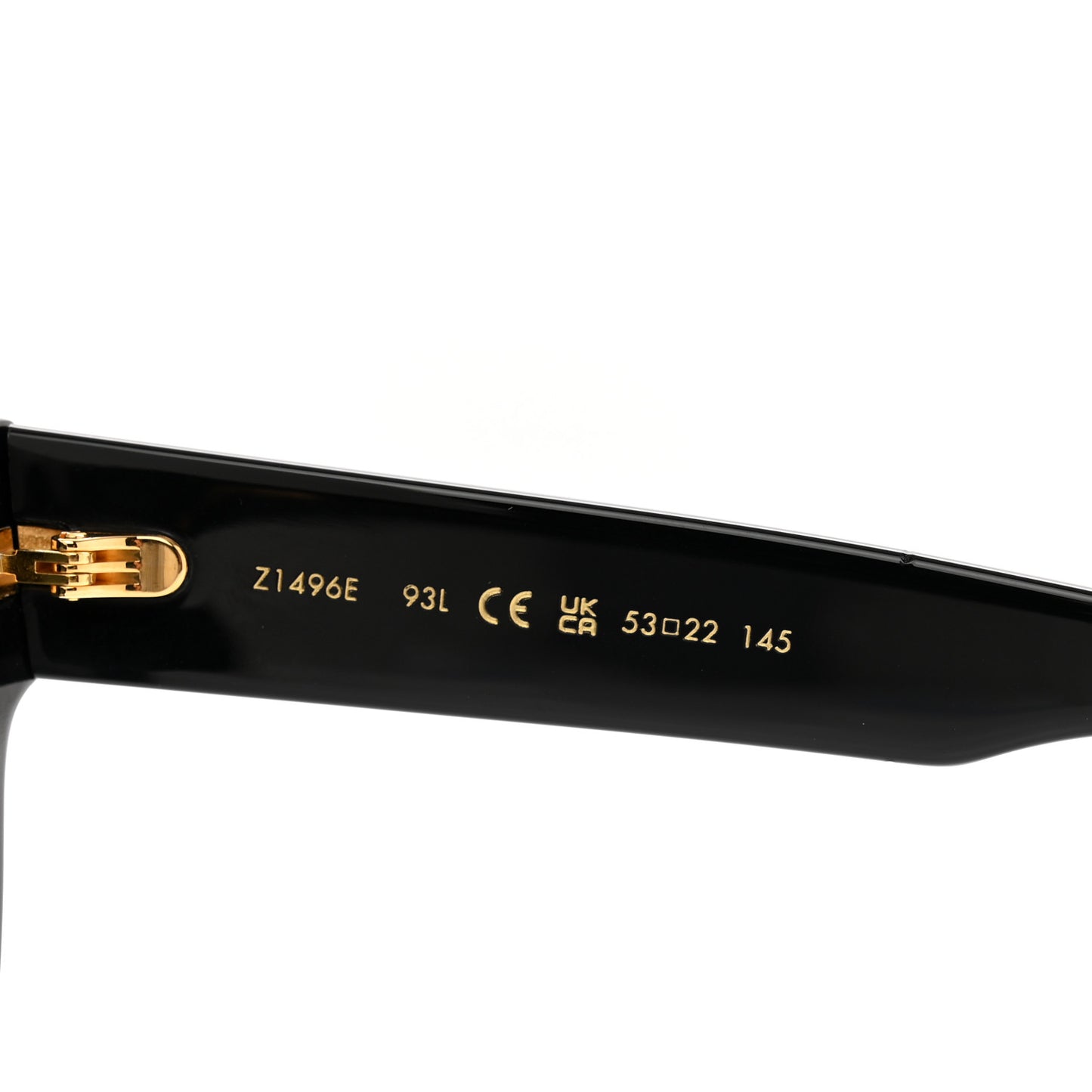Acetate Escape Square Sunglasses Z1496E Black
