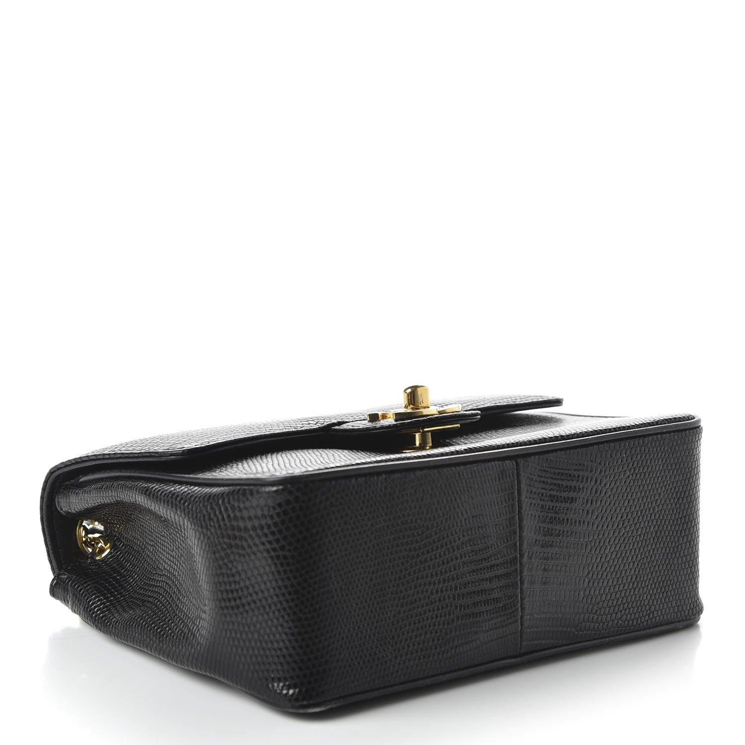 Chanel Lizard Mini Square Flap Black 4 of 11