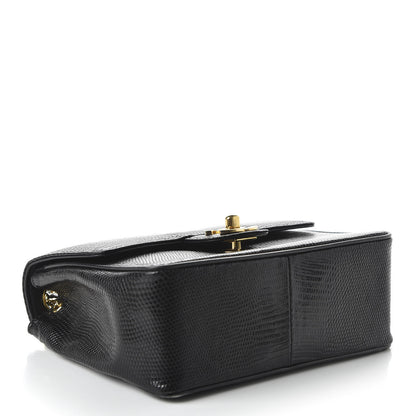 Chanel Lizard Mini Square Flap Black 4 of 11