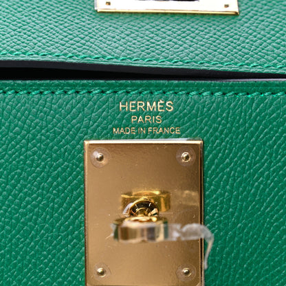 Hermes Epsom Kelly Sellier 28 Vert Vertigo 8 of 10
